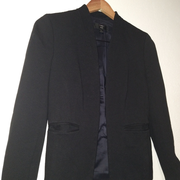 J.CREW 365 Black Going Out Twill Blazer - Picture 7 of 9